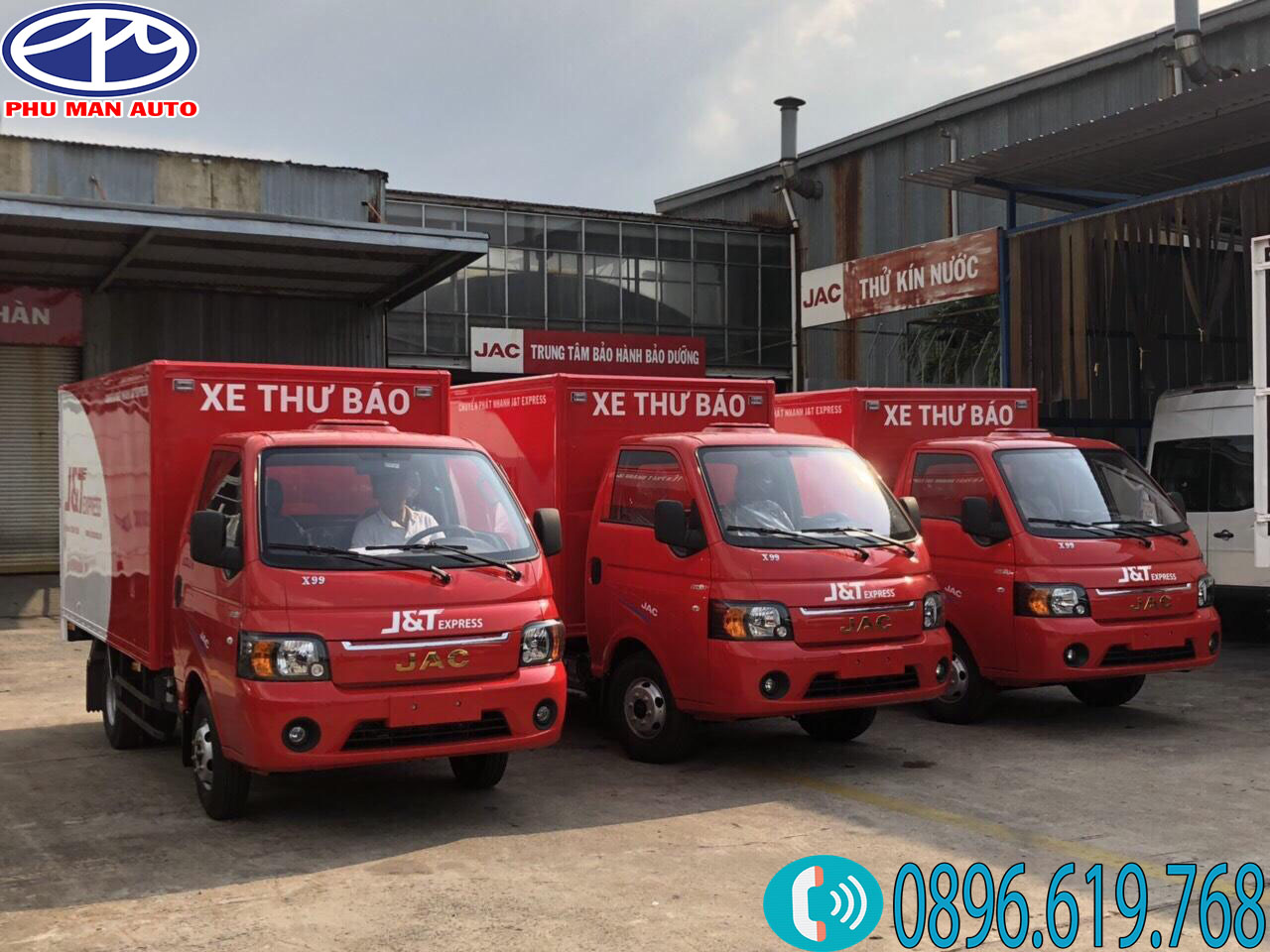 xe jac 990kg màu đỏ